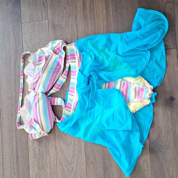 NWOT [M] Vintage Jessica 2pc bikini/ waist wrap - Picture 9 of 9